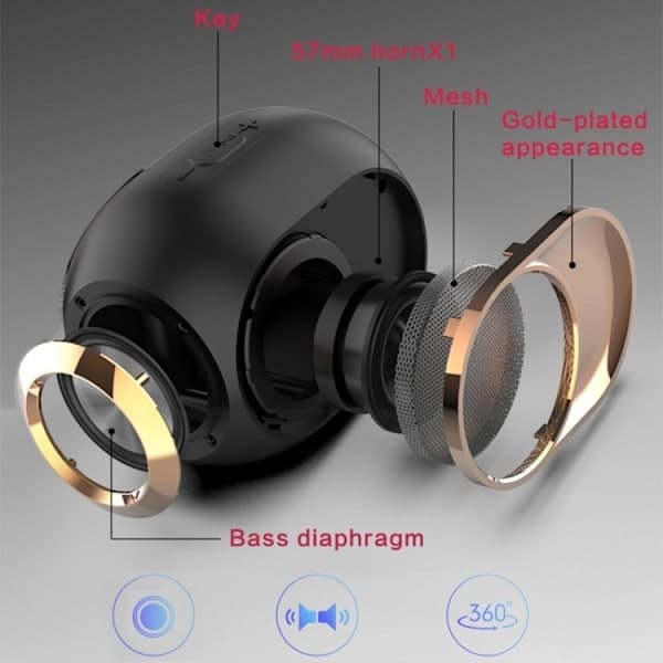 SALG Bluetooth-høyttaler 5W subwoofer – X6 rød rød