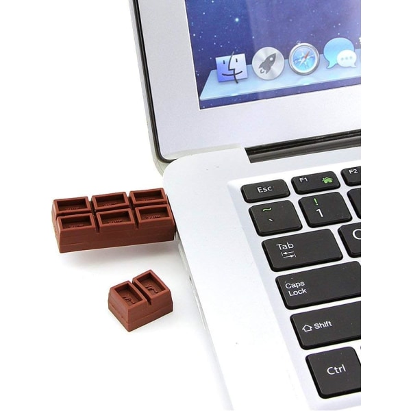 Suklaa 16 Gt USB Flash Pen DriveMemory Thumb Stick Tietojen tallennus Maito Tummanruskea