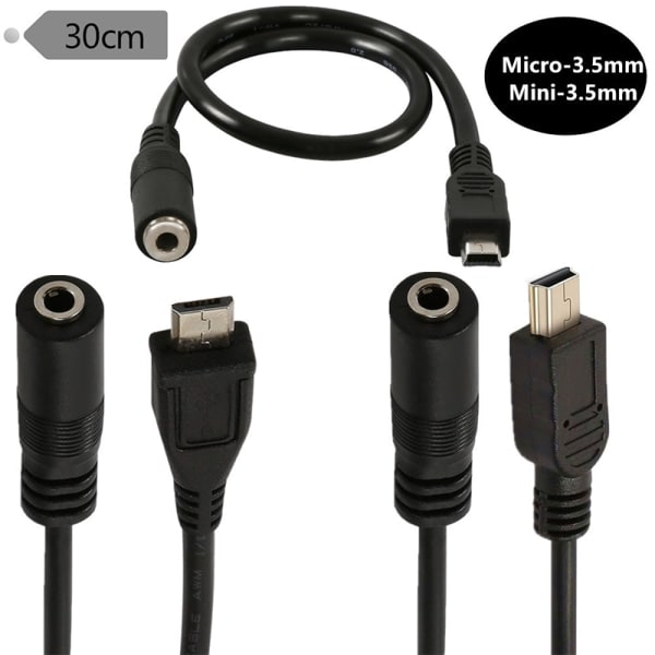 Adapter til micro USB til 3,5 mm jackstik til hovedtelefoner hovedtelefonkabel 1(Micro USB)