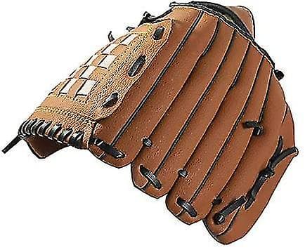 Basebollhandskar, Barn Tonåringar Ungdomar Hållbart Läder Softboll Baseboll Pitcher Mitt För Pojkar Flickor Vänster Hand -brun
