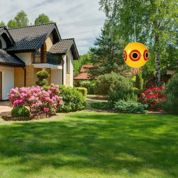3-pack fågelavvisande ballonger med skräckögon, ballonger med skräckögon, ballonger med skräckögon, ögon med ögon och rep, 3 färger