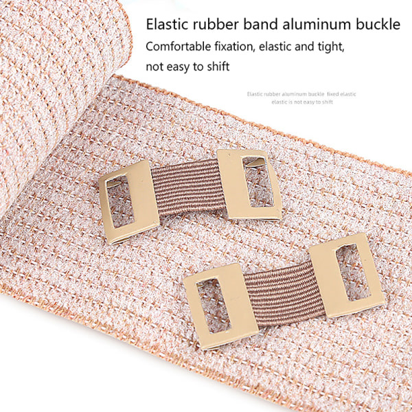 20 kpl Bandage-klipsit Kääre Elastinen Metalliklipsit Bandage-soljet Rep White
