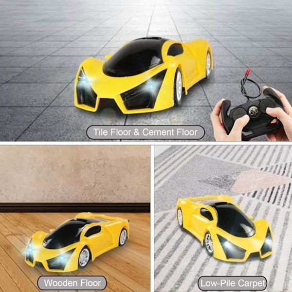 Kauko-ohjattava auto - RC - Keltainen - 1/16 mittakaava - Lahjoja pojille ja tytöille