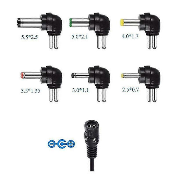 30W 3V 4.5V 5V 6V 7.5V 9V 12V AC/DC-sovitin Säädettävä Virtalähde USB Universaali Latauskytkin