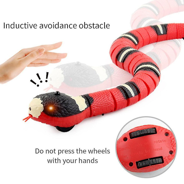 Simulering Smart Sensing Snake Toy, Interaktiv Leksak för Husdjur, Elektrisk Rörlig Lurig Snake Toys