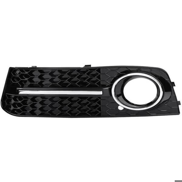 Tåkelysdeksel i blank krom, frontgrill som passer til A4/S4 B8 09-12