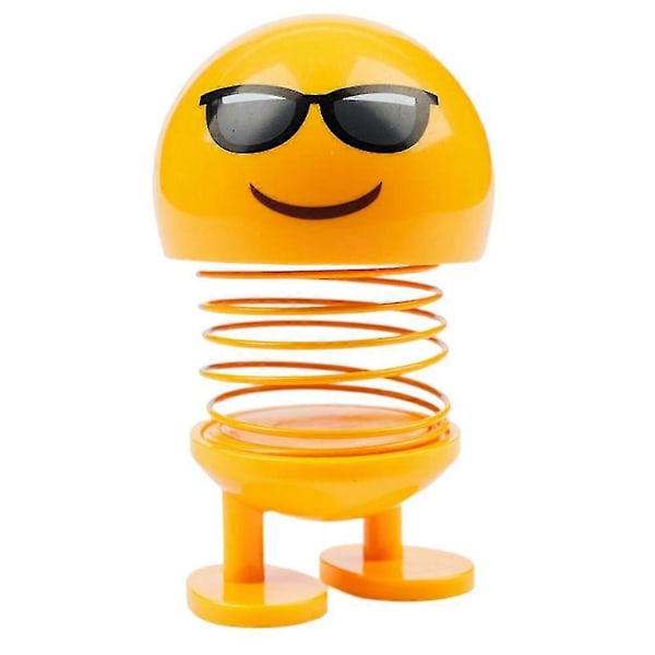 Bil Fjeder Rystende Hoved Dukke Personlige Fjedre Dansende Figur Legetøj Bil Instrumentbræt Ornament No. 13 Cool