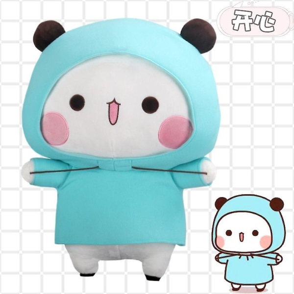 Bubu och Dudu Panda Plysch Söta Cartoon Panda Björndocka Kawaii Fylld Mjuk Kudde Lekrum Dekor Barnens Födelsedagspresenter C C