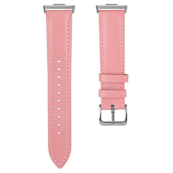 Aito nahkainen kapea ranneke Huawei Watch Fit 3 -kelloon Pink