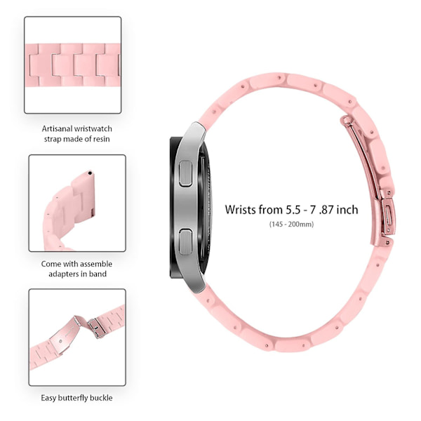 Ersättningsarmband för Garmin Vivoactive 4, 22 mm Vattentätt Klockarmband i Resin Pink Style J Garmin Vivoactive 4
