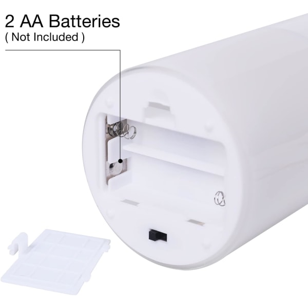 Glasflamfri flimrande ljus med fjärrkontroll, 3-pack realistiska LED-falska ljus  High4\" 5\" 6\"