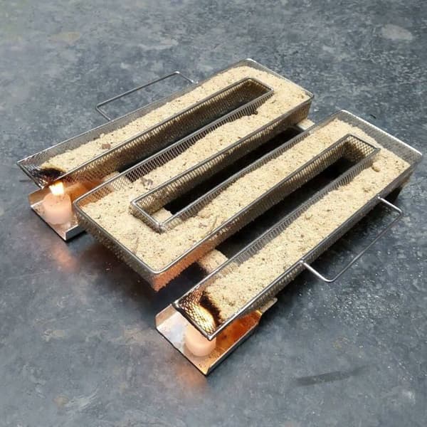 Røykgenerator i rustfritt stål for kaldrøyker, matrøyker (22,5 x 17,5 x 4,5 cm)
