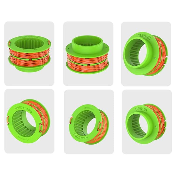 2 stk. udskiftningsspoler til EGO POWER+ græstrimmertrådsspole AS1300 DCQW Multicolor 2pcs