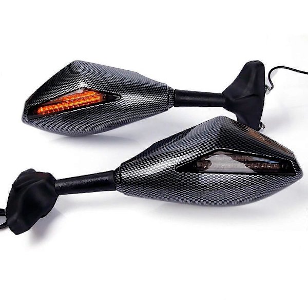 1 par motorcykel LED blinklys spejle til HONDA CBR600RR 1000RR 500R SUZUKI SXR1000 Hayabusa SV650S GSXR600 GSXR750 CB6LR3