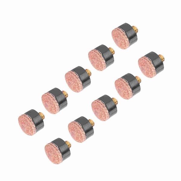 10 st Biljard Snooker Pool Köspets Ersättningsdelar Tillbehör (12mm)