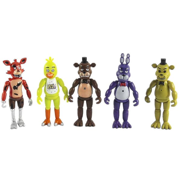 5 stk./sett Five Nights At Freddys Actionfigurer Leker Samling Barn Julegave