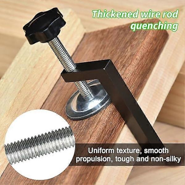 4-delars klämset, klämområde 10-57 mm justerbar G-klämma, snickarklämma, bordsklämma, tillbehörsverktyg, lämplig för fixering av trä, tabell
