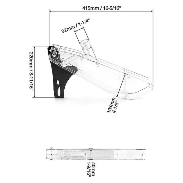 Table Saw Protective Guard Cover, Anti-dust Woodworking Safety Shell For 7-12 Inch Table Saws