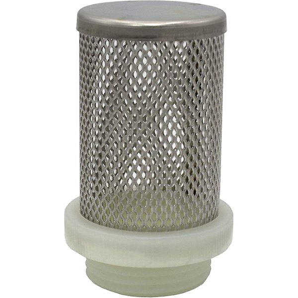 Sugfilter, för 3/4\" backventiler, rostfritt stålkorg Dn20