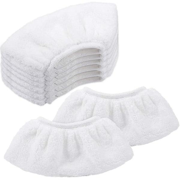 8 mikrofiberdukar för Karcher, handmunstycksdukar tillbehör för sc 1, 2, 3, 4, 5 ångrengörare