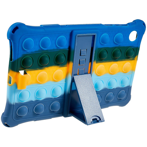 Tablettdeksel med pop-it fidget-leketøy for Lenovo Tab M10 HD Gen 2 TB-X306X - støtdempende, med PC-støtte Colorful Dark Blue