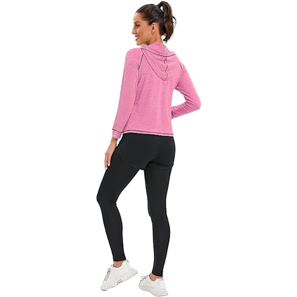 Dam 5-delad yogadräkt träningsset dam aktivkläder set sport yoga fitnesskläder damer träningskläder sportkläder för löpning jogging gym pink L