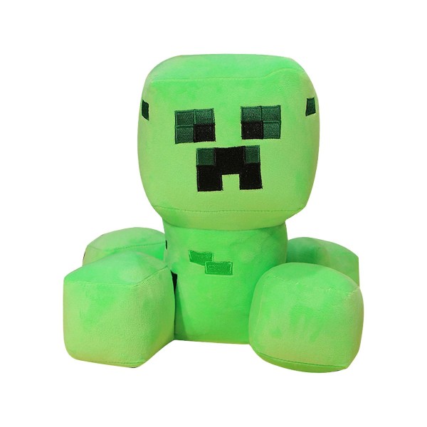 Minecraft Creeper Plyschleksaker runt spelet 15cm white