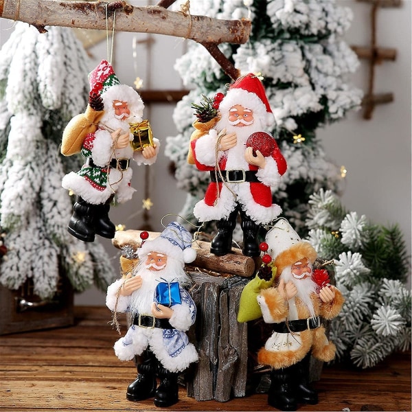 Julemandsfikurer, 8\" stående julemandfigur, julepynt