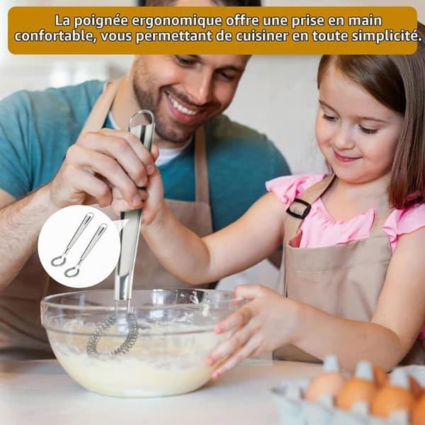 Set med 2 minimixrar, liten köksmixer, minisprialmixer, köksredskap för vispning