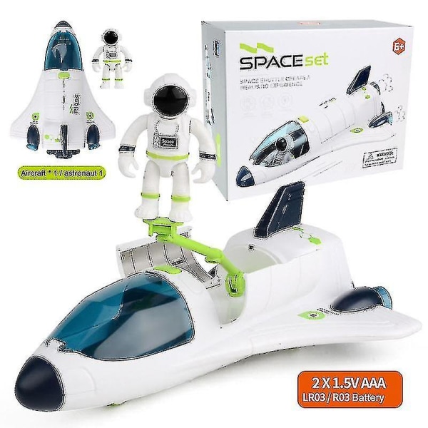 Space Rocket Legetøj Astronaut Rumskib Legetøj Børn tidlig uddannelse Legetøj Fødselsdagsgave til drenge piger
