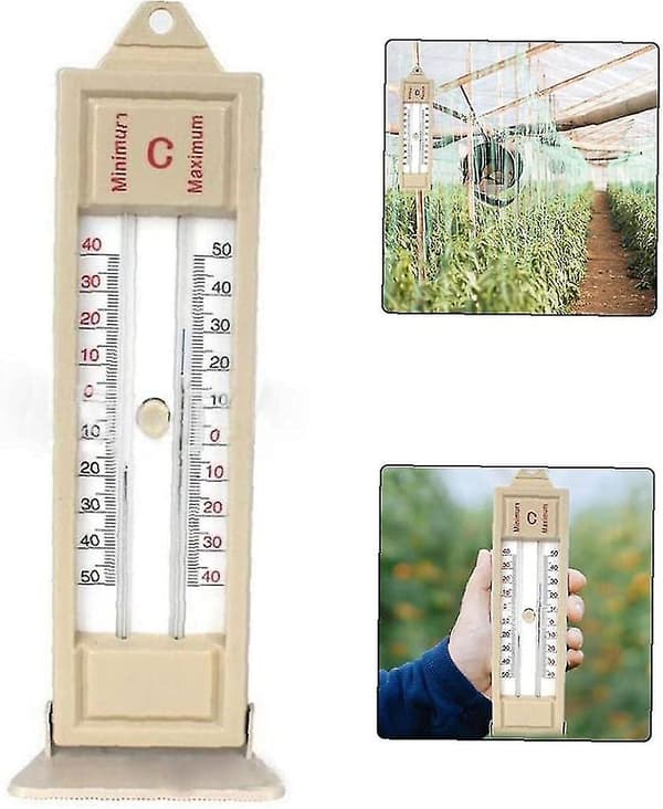 Utendørs plantetermometer - Maks-min digitaltermometer for hage, drivhus, arbeidsplass