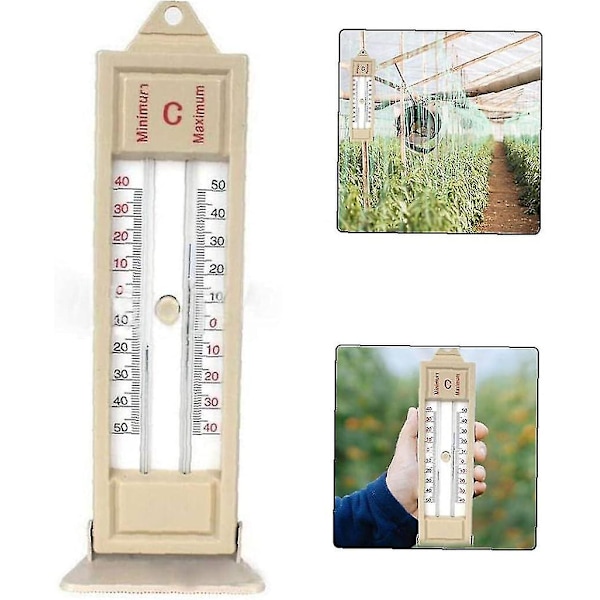 Utomhusplanteringstermometer - Max-min digital termometer för trädgård växthus, arbetsplats