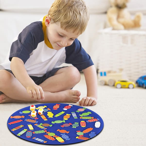 Matchende brætspil i træ - Memory Candy Game - Tidlig læring legetøj til børn A