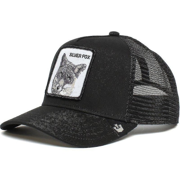 Truckerhatt Menn - Baseballcaps med netting og snapback - The Farm-q Black Fox