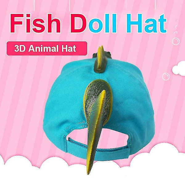 3D Fisk Hatt Dam Och Herr Vinter Zoo Resehatt Flicka Och Pojke Tecknad Skärm Mode Baseball Hip Hop Special Keps Julklapp child