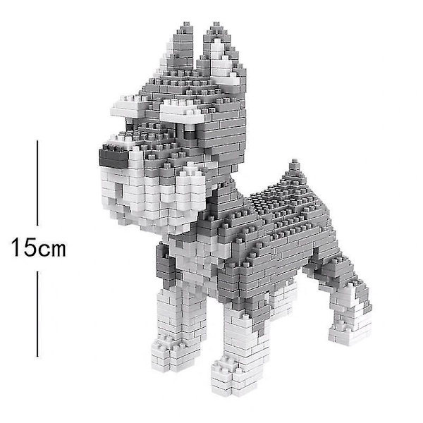 Dachshund Hvalpe Model Byggeklodser Samling Læringslegetøj Schnauzer(880pcs)