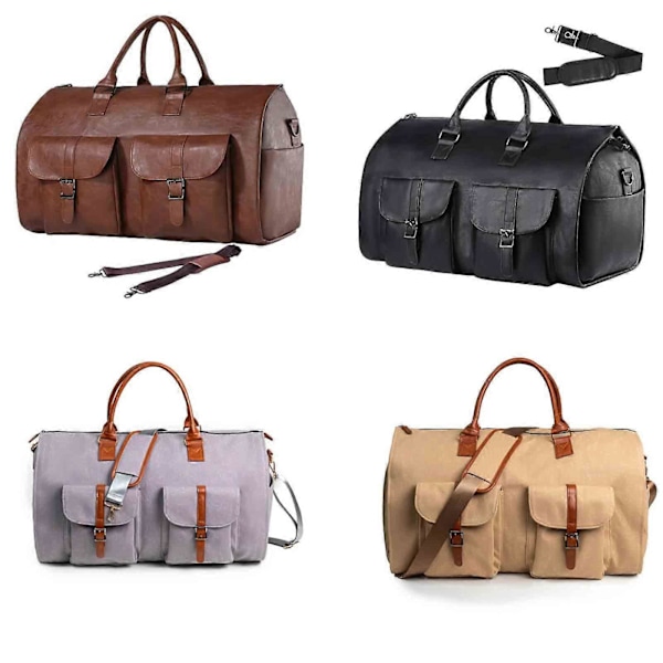 Pyörillä varustetut vaatepussit matkustamiseen, muunneltava Duffle-vaatepussi, pyörälliset laukut, 100% upouusi Gray