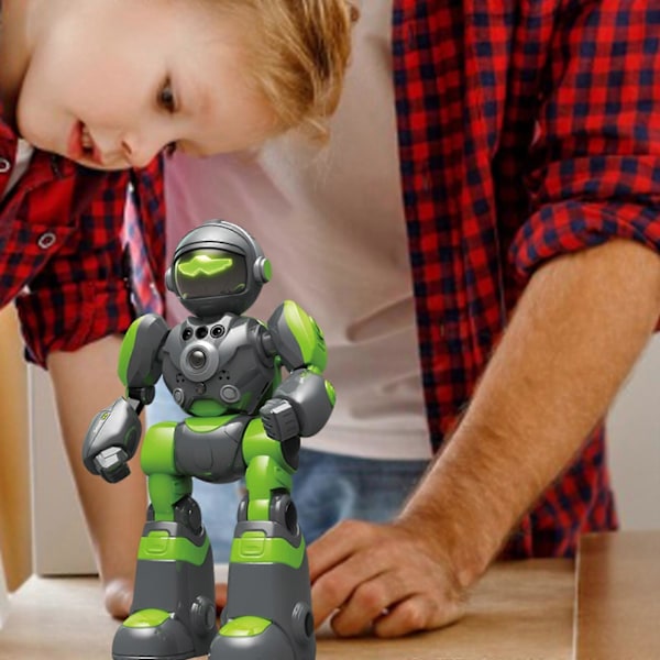AI Röstrobot för Barn, Musikdans & RC Programmerbar Leksak Pink