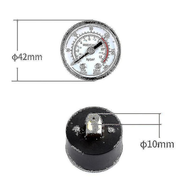 90-120psi luftkompressor grenrör regulator mätare tryckhållbar strömbrytare
