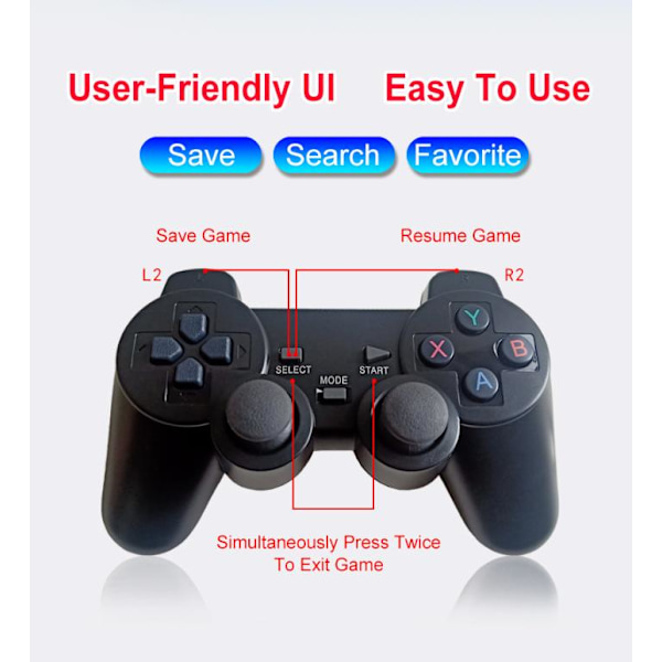 20000+ 4k Hdmi Tv Video Game Stick Retro Gaming Console W/ 2 Wireless Controller 4k Game Stick,100% Uusi 128g