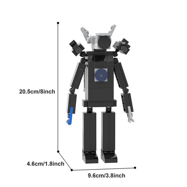 Skibidi Toilet Byggesæt, Hot Video Karakterer Skibidi Toilet Spil Samleobjekt Model Actionfigur Legetøj Gaver C 1Pc