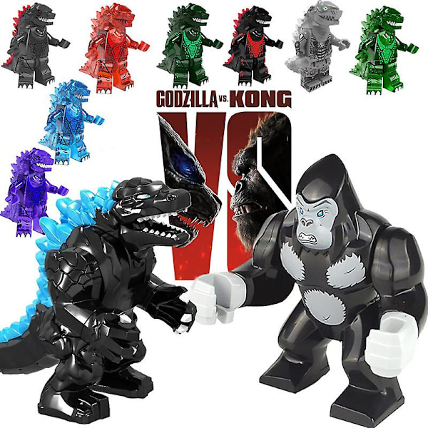King Kong Vs. Godzilla -sarja Pienet hiukkaset Lasten koottu rakennuspalikka Lelukoriste C