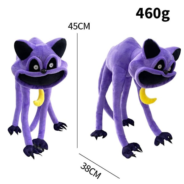 Smiling Critters Plysjleketøy, 45 cm søt dogday plysjleketøy, smiling critters dogday plysjleketøy, påske- og bursdagsgaver til gutter, jenter og spillfans Cat
