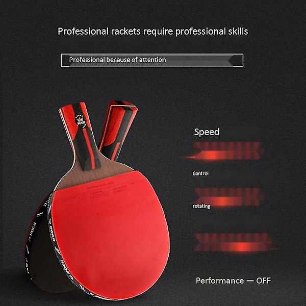 Ping Pong -maila Hiilikuitupinnoite Kilpailutasoinen Pöytätennismaila Turnauspeliin
