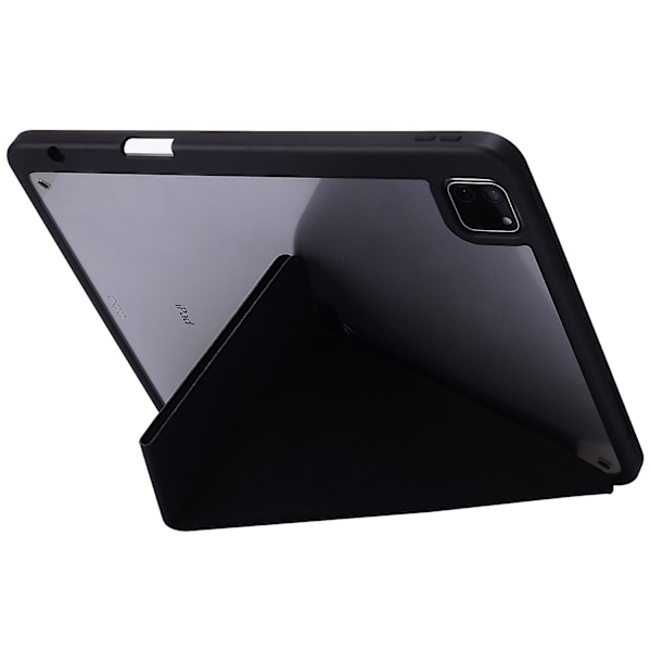 Fodral till iPad Pro 13 (2024) Origami Ställ Läder Tabletskydd med Auto Wake / Sleep - Svart Multicolor Black