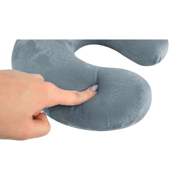 Resekudde med Memory Foam / Nackkudde - Kudde för Resor grå