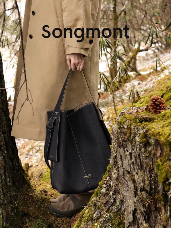 Medium Drop Tote Taske - Smoky Black
