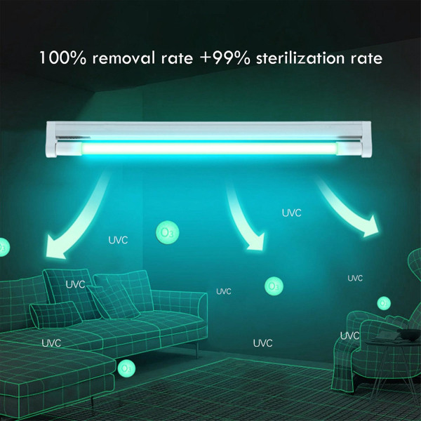 8w T5 Bakteriedrepende Lys Uvc Desinfeksjonslampe Ultrafiolett Drepe Midd Uv-Lampe 220v