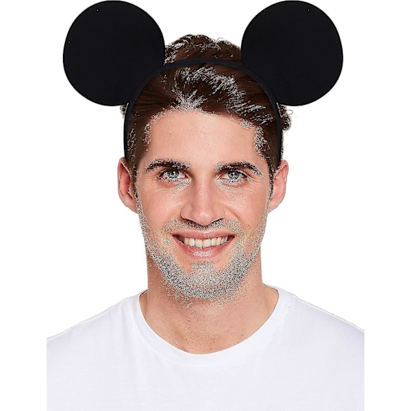 10 stk. sorte Mickey Mouse-ører til voksne/børns udklædningskostume, pandebånd tilbehør