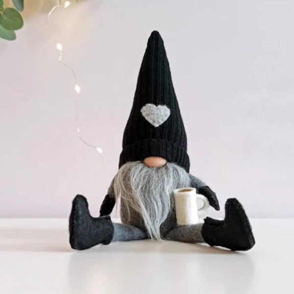 Gonk Gnomes Plush Doll - Håndlagde ansiktsløse dukker - Scandinavian Swedish Gnome (2 stk)